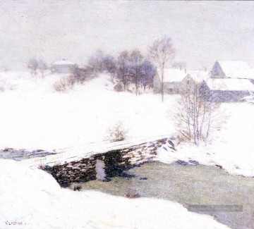 Le paysage du manteau blanc Willard Leroy Metcalf paysage Peinture à l'huile